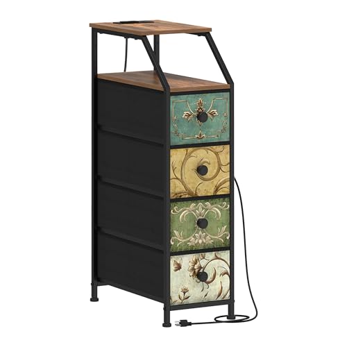 Tohomeor Narrow Dresser Tall Skinny Storage Tower Vertical Slim - Image 2
