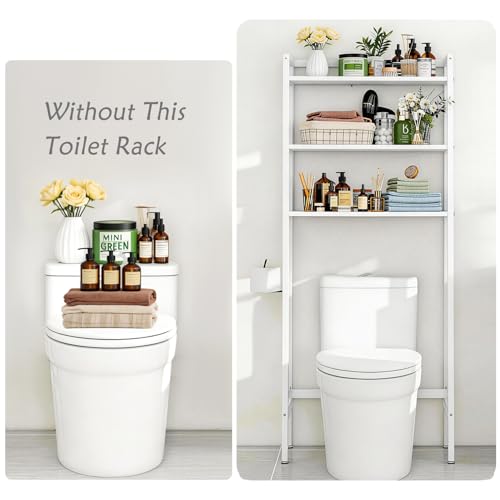 Over The Toilet Storage, Wooden 3-Tier Over-The-Toilet - Image 4