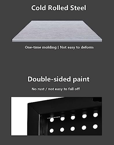 Wall Mounted Storage Pegboard,Garage Storage Pegboard Wall - Image 3