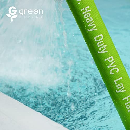 Green Expert 1.5 Inch ID PVC Lay-Flat Discharge Hose Sump Pump - Image 4