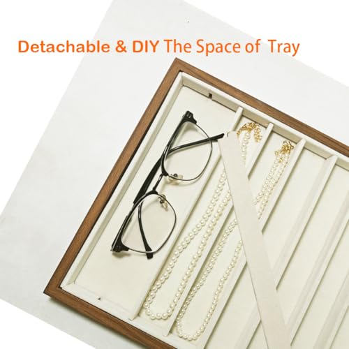 Large Jewelry Trays for Drawers Stackable Velvet Jew | Jewelry Organiz - Image 8