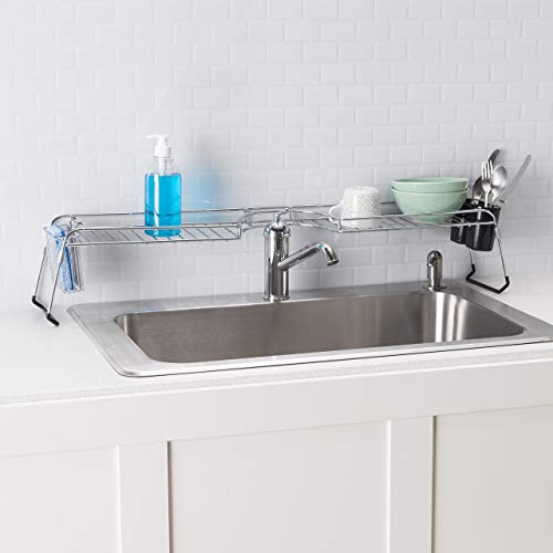 Over Sink Shelf, (Chrome) by Home Basics | Steel Over The Kitchen - Image 6