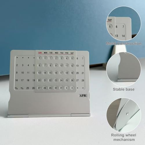 Adjustable Small Standing Desktop Calendar, Mini Desktop - Image 3