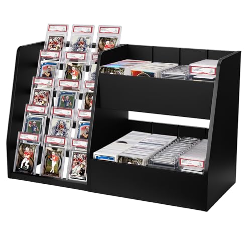 5-Tier Trading Card Display Case Stand- Holds Up to 200 - Image 2