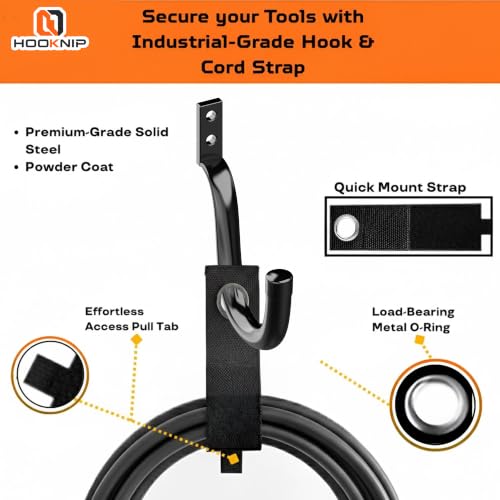 20 Pack Heavy Duty Garage Hooks, Wall Mounted Tool Hangers - Image 8