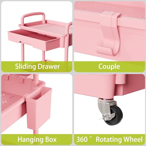 Sorgion 3 Tier Rolling Cart Organizer,Laundry Room - Image 5