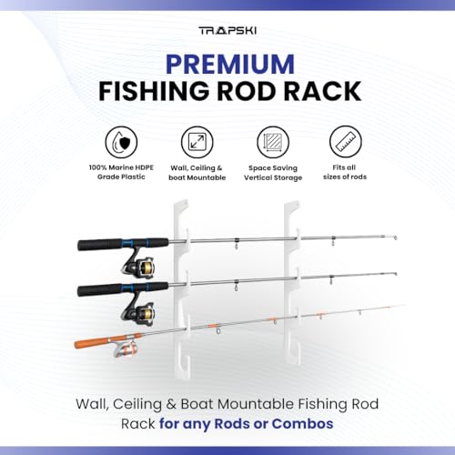 Made in The USA Fishing Rod/Pole Holder Rack Organizers | - Image 6