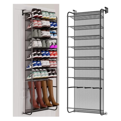Over The Door Shoe Organizer-8 Tier Hanging Shoe Organizer, Heavy - Image 2