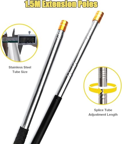 Attic Ladder Pull Down System Kit,Telescopic Pull Rod Pole - Image 4
