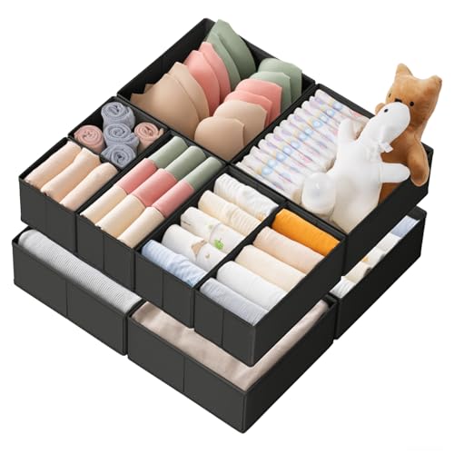 Criusia Drawer Organizer Clothes, 10 Pack Dresser Organizer - Image 2