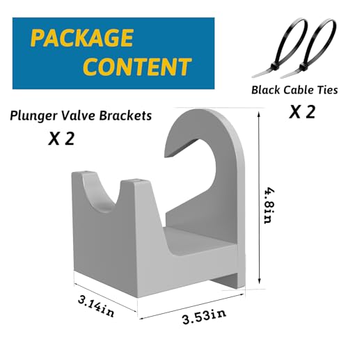 2Pcs Swimming Pool Pipe Holders, Above Ground Plunger Valves - Image 3