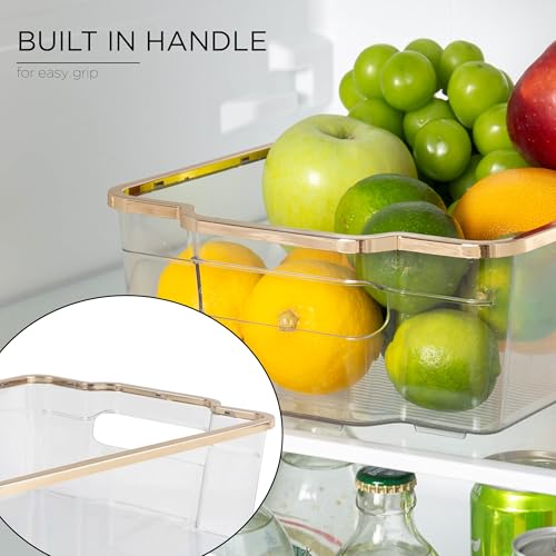 SIMPLEMADE Clear Refrigerator Organizer Bins - Clear Bins - Image 4