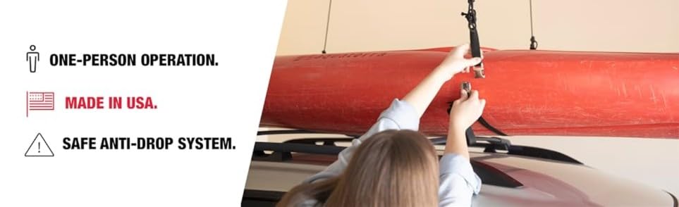 HARKEN Hoister Ceiling Mounted Garage Storage Pulley | Garage Storage - Image 4