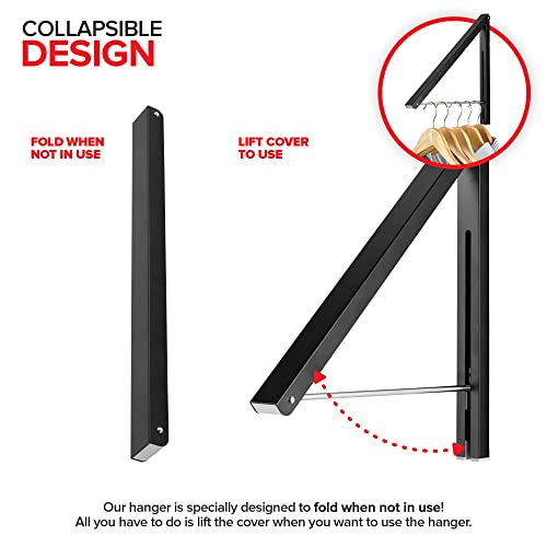 Stock Your Home Single Foldable Clothing Rack | Laundry & Clothing - Image 4