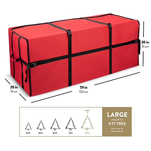 ZOBER Wide Christmas Tree Storage Bag - Maximum | Home Organization - Image 3