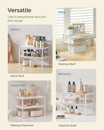 SONGMICS Set of 2 Metal Spice Racks, Stackable Expan | All Products - Image 6