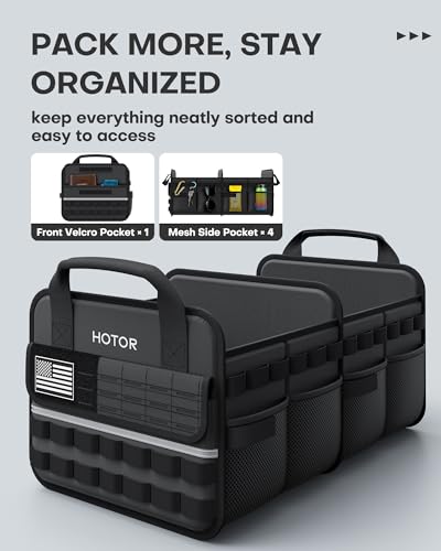 HOTOR Tactical Trunk Organizer - Car Storage with Front - Image 3