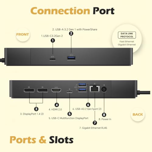 WD19S Dell Docking Station Dual Monitor, Dock Station with 180W - Image 4
