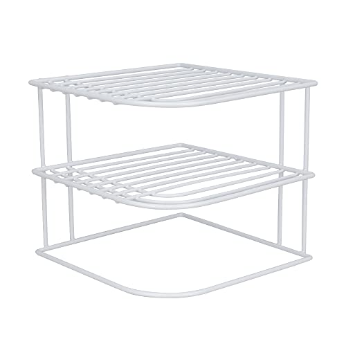 Home Basics 3-Tier Kitchen Corner Counter Shelf and Cabinet - Image 5