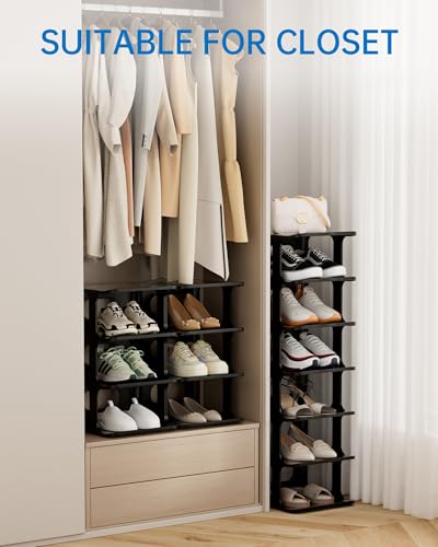 HAIXIN 7-Tier Narrow Vertical Shoe Rack, Skinny Shoe | All Products - Image 5