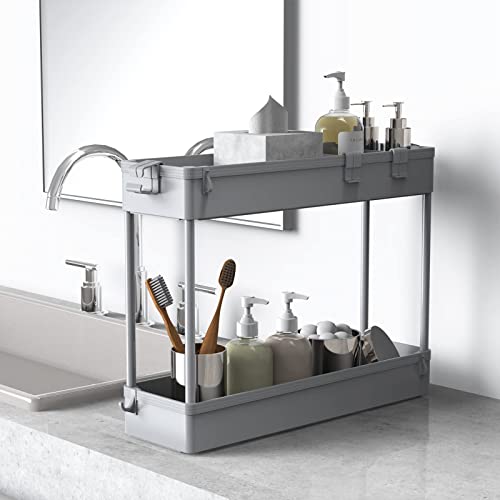 SPACELEAD Slim Storage Cart 4 Tier,Bathroom Organizer Rolling - Image 4