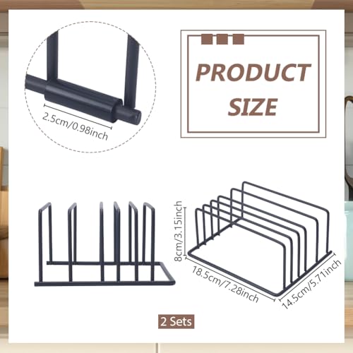 AHANDMAKER 2 Pack Cutting Board Organizer Baking Sheet Organizer - Image 3
