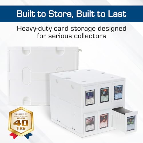 BCW 6-Drawer Card Catalog, White - Image 4