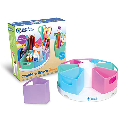 Learning Resources Create-a-Space Storage Center, Pastel - Image 2
