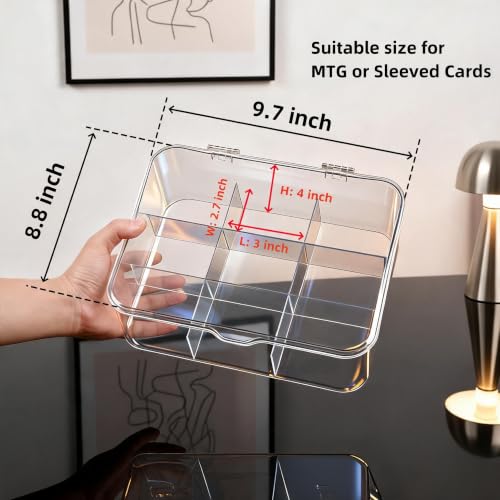 Large Card Storage Box Size Upgraded1800+ Acrylic Clear - Image 3