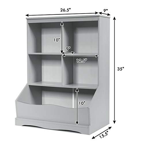 GIANTEX Storage Cabinet, Cubby Toy Organizer - Image 4
