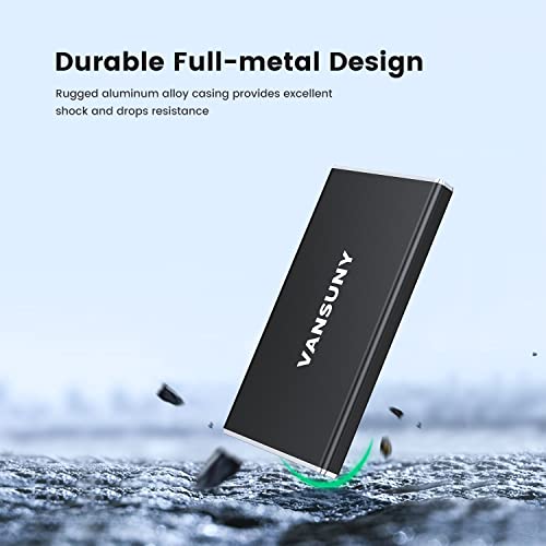 Vansuny 250GB Portable External SSD, USB 3.1 Gen2 430MB/s - Image 5