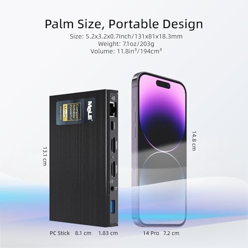 MeLE Quieter3Q Fanless Mini PC, N5100 8GB RAM 256GB Storage - Image 6