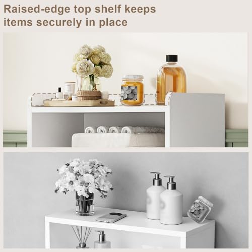 ChooChoo Small Bathroom Storage Cabinet with 2 Door and Shelves - Image 5