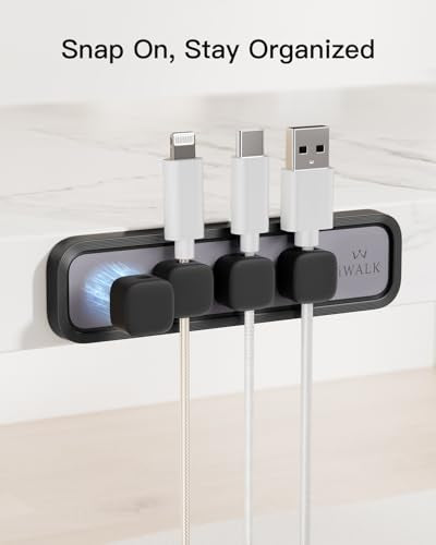 iWALK Magnetic Cable Holder,Reusable Adhesive Desktop Cord - Image 4