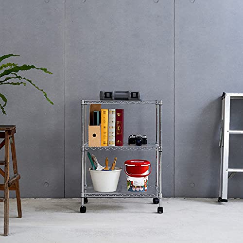3 Tier Wire Shelving Unit Storage Rack, Metal Heavy Duty Utility - Image 8