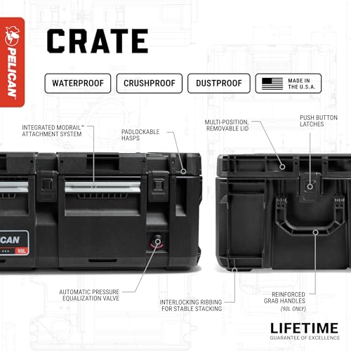 Pelican Crate - 45 Liter Storage Case - Cargo Box, Transport Case - Image 6