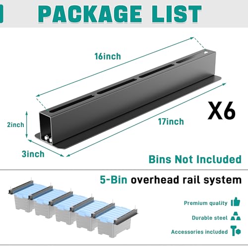 EVERHANGER Ceiling Storage Rack, Heavy Duty Overhead Storage Rack - Image 3