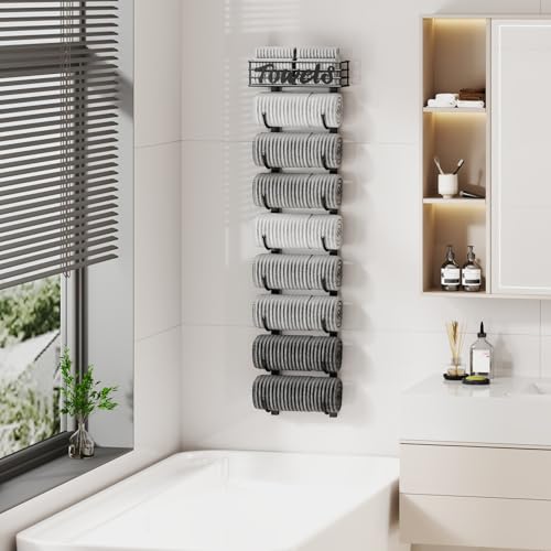 SWTYMIKI Hanging Towel Racks for Bathroom - 9 Tier O | All Products - Image 6