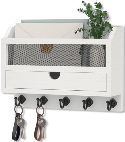 Nekon Key and Mail Holder for Wall, Key Organizer with Drawer - Image 2