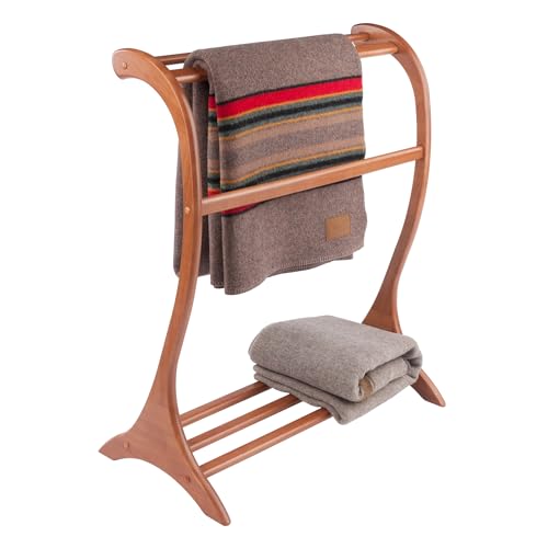 Winsome Bella Blanket Rack in Teak - Image 6