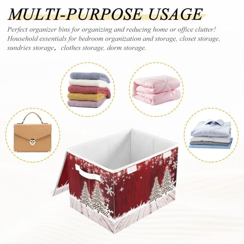 senya Christmas Storage Baskets Collapsible Bins | Home Organization - Image 8
