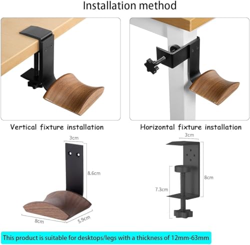 Walnut Wood Headset Holder Universal | Phone & Computer - Image 4