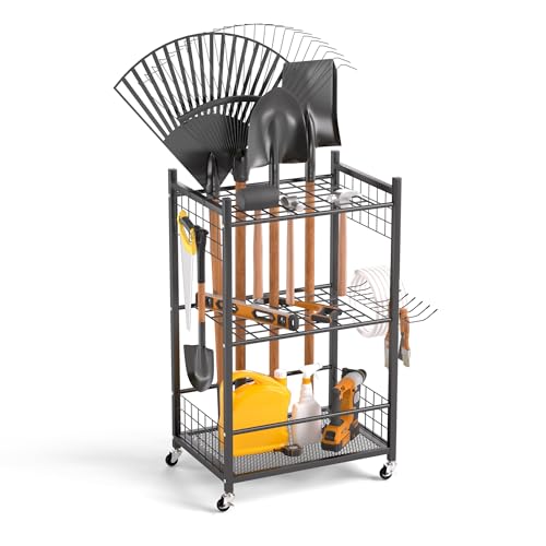 Garden Tool Organizer, Garage Tool Storage Organization - Image 2
