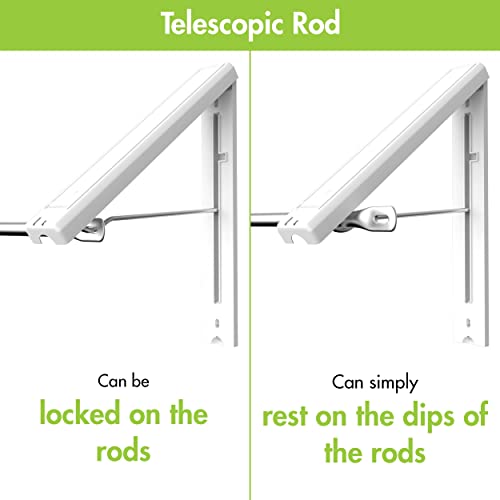 QuikCLOSET Wall Mounted Drying Rack - 36–60" Telescopic & - Image 6
