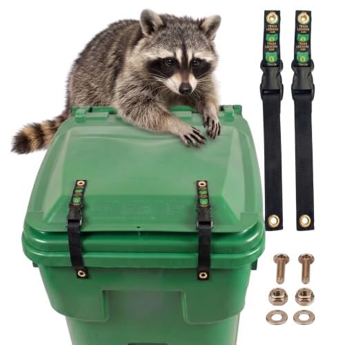 TrashLocker Bear and Raccoon Proof Trash Can Lid Lock Straps - Image 2