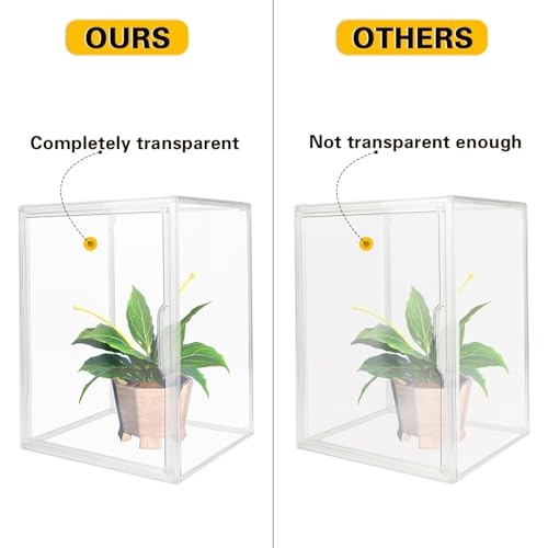 GUDEMAY Clear Stackable Plastic Storage Bins with Magnetic Lid - Image 6