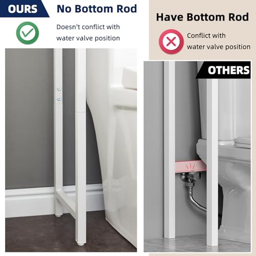 MOHOPE 2-Tier Over The Toilet Storage with 2 Fabric | All Products - Image 8