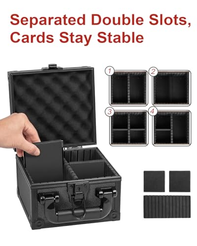 Graded Card Storage Box, Aluminum PSA Slab Case Holds 56+ Slabs - Image 5