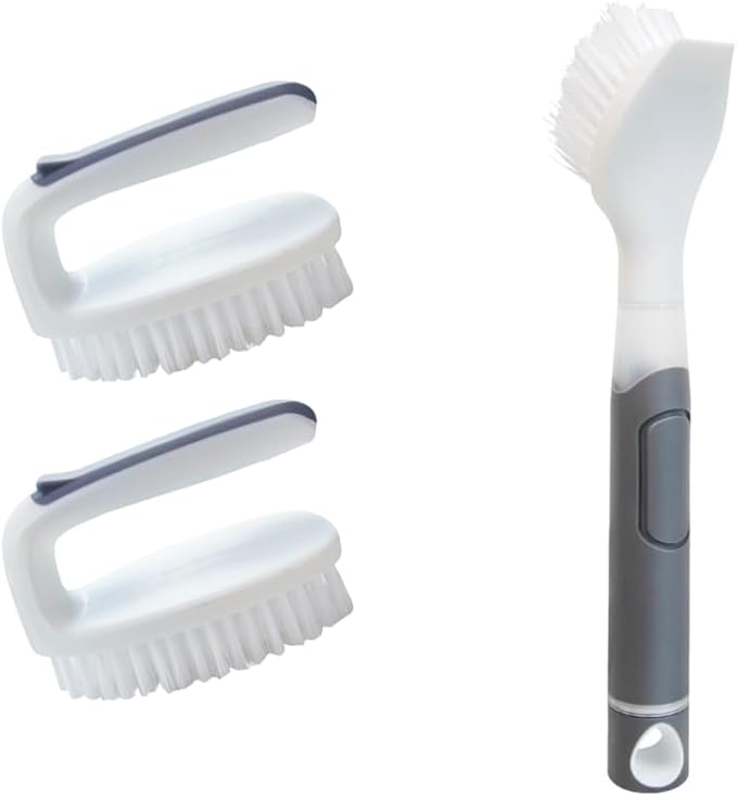 CELOX Scrub Brush 3 Pack for Kitchen, Kitchen Cleaning Brush for Pot Pan and Stove