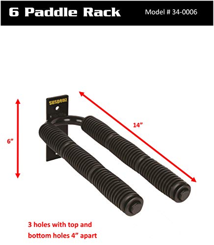 Suspenz 6-Paddle Rack Black, 14" - Image 4